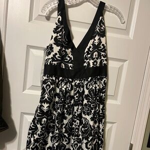 Black and White LOFT Dressy Sundress